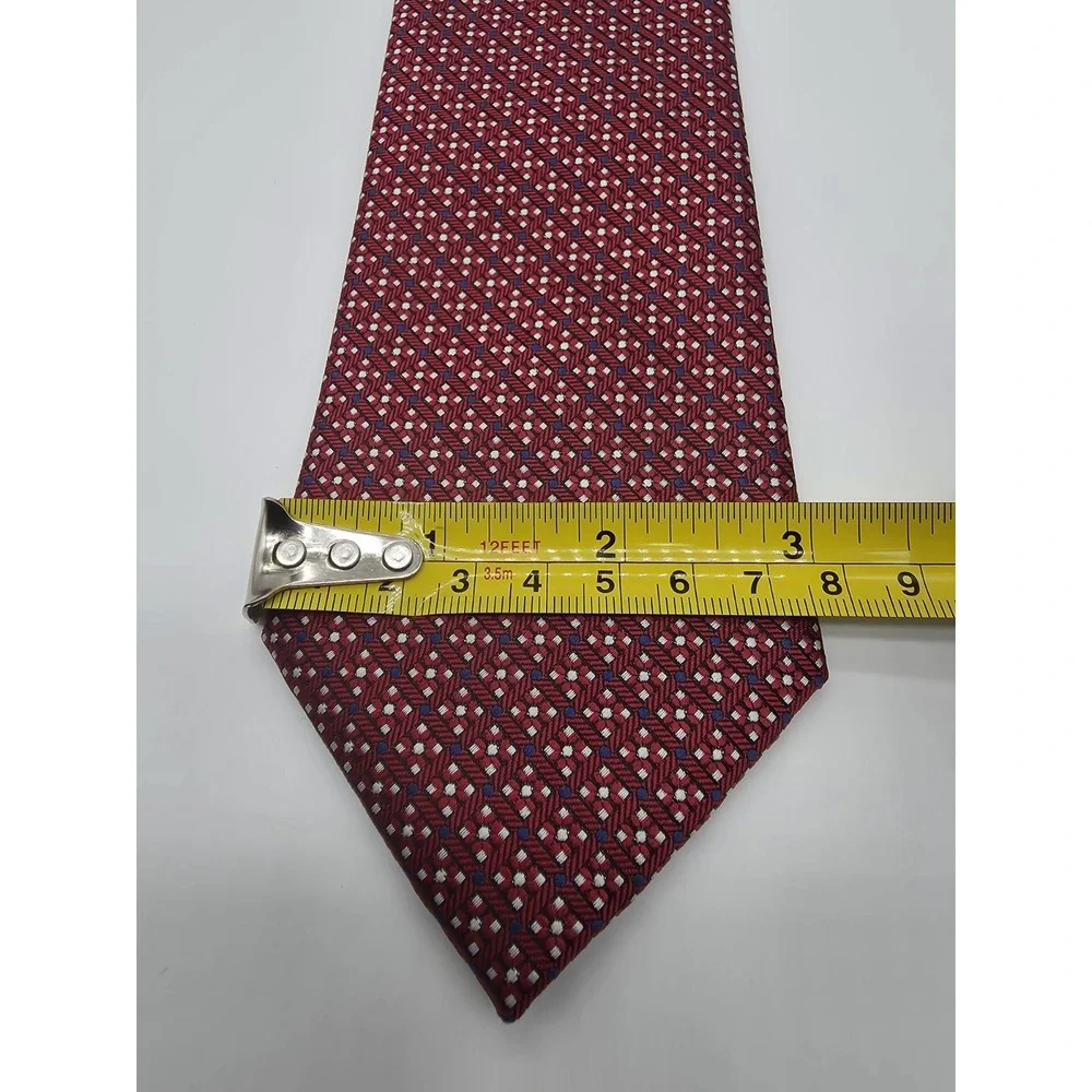 Banana Republic Red White Blue Geometric Tie 58